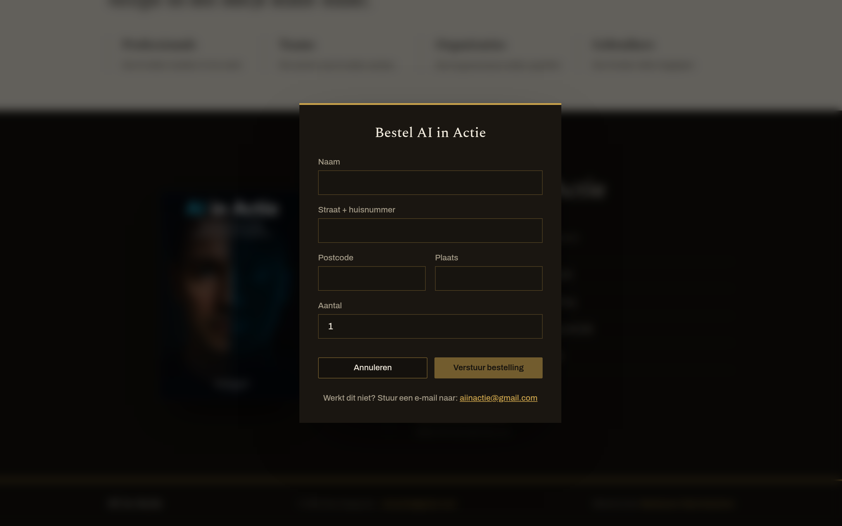 Ordering without a shop platform