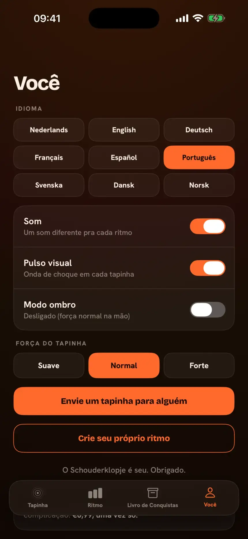 Atta: Tapinha nas Costas in dark mode