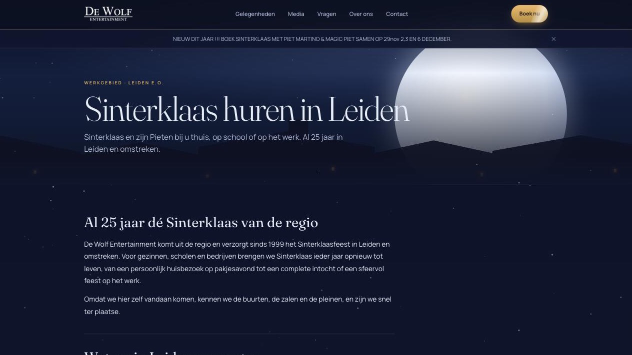 Local landing pages