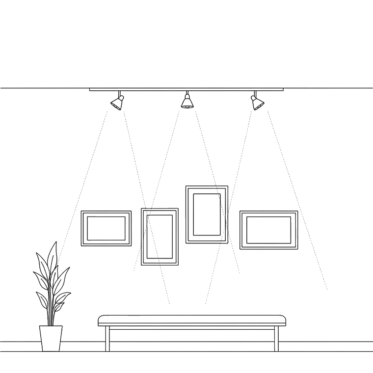 Line-art elevation of The Gallery